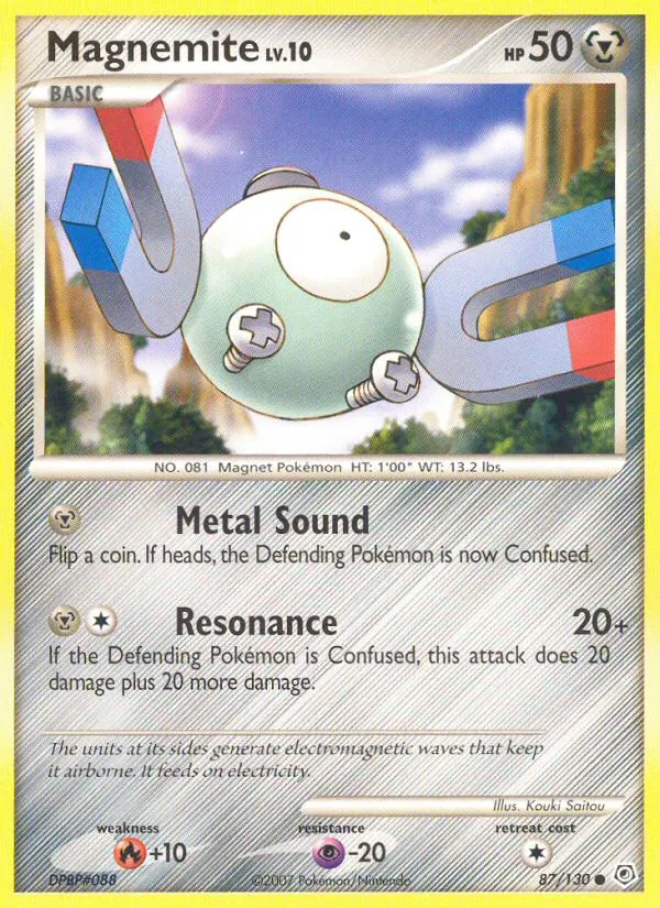 Magnemite #87 – Diamond & Pearl card