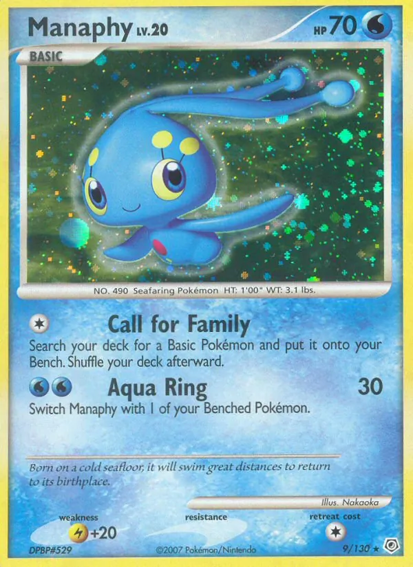 Manaphy #9 – Diamond & Pearl card