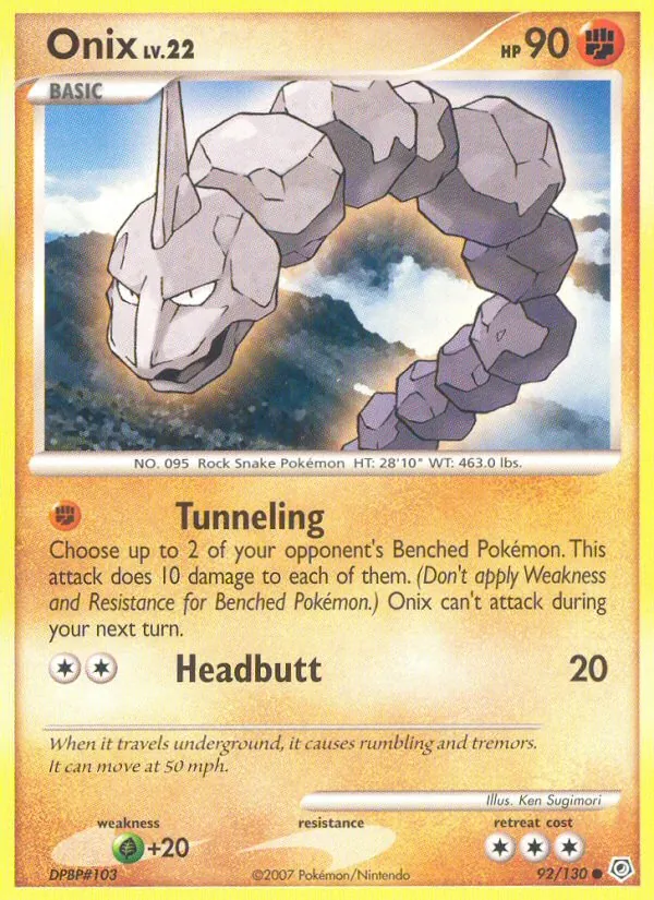 Onix #92 – Diamond & Pearl card