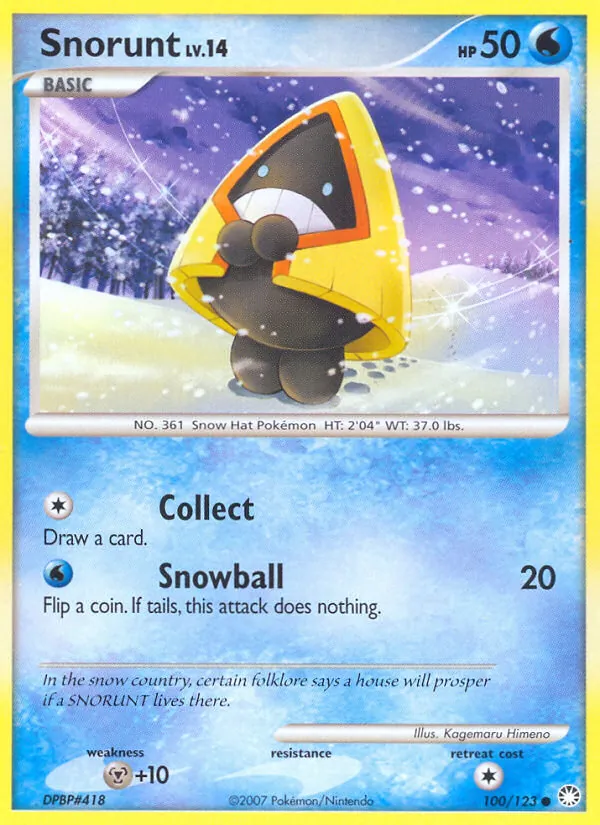 Snorunt #100 – Mysterious Treasures card