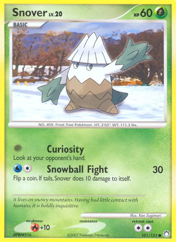 Snover #101 – Mysterious Treasures card