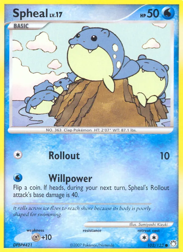 Spheal #102 – Mysterious Treasures card