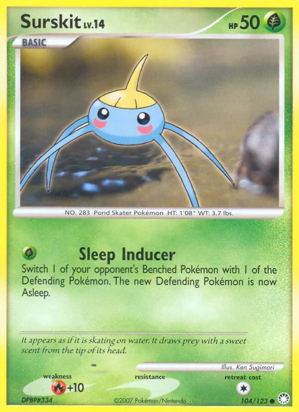 Surskit #104 – Mysterious Treasures card