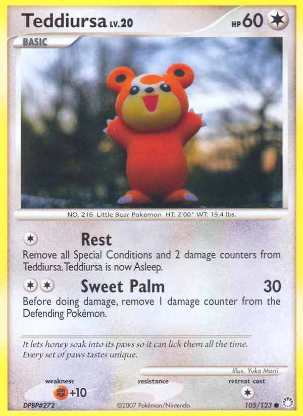 Teddiursa #105 – Mysterious Treasures card