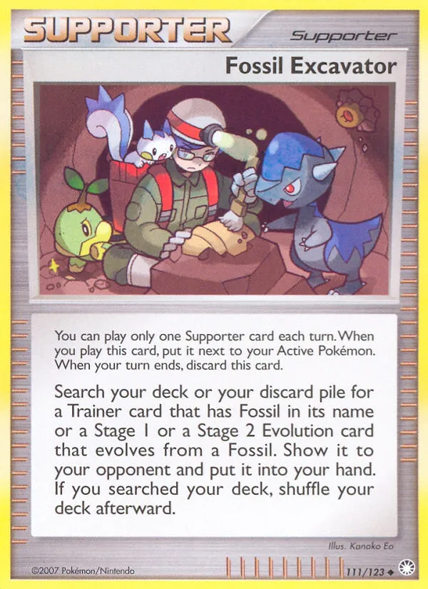 Fossil Excavator #111 – Mysterious Treasures card