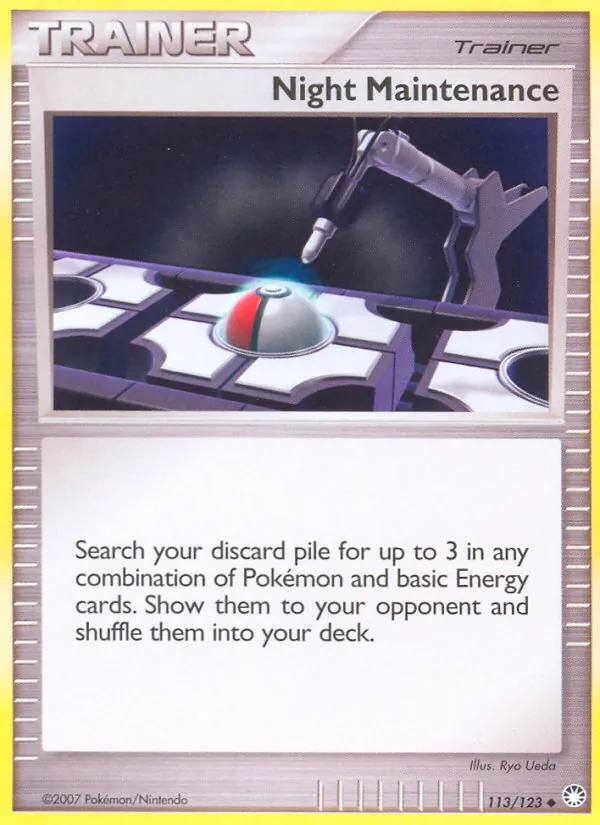 Night Maintenance #113 – Mysterious Treasures card