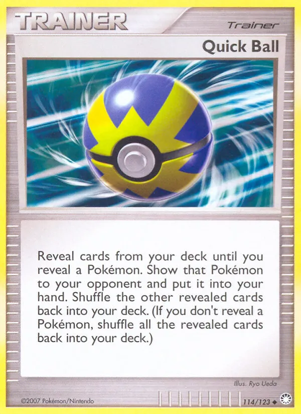 Quick Ball #114 – Mysterious Treasures card