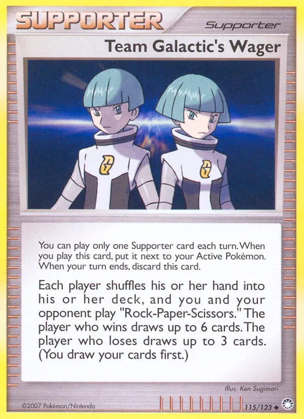 Team Galactic's Wager #115 – Mysterious Treasures card