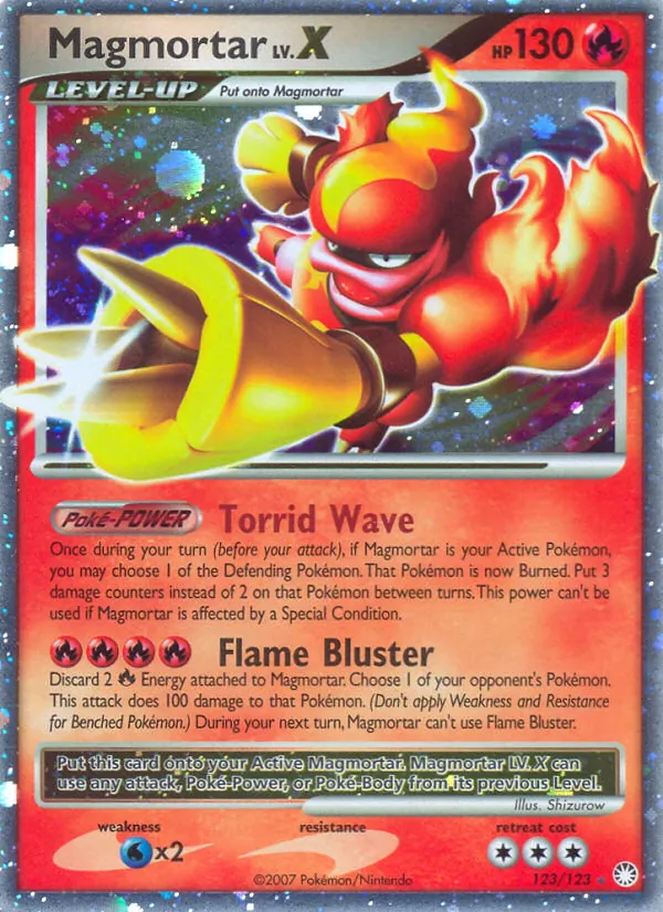 Magmortar #123 – Mysterious Treasures card