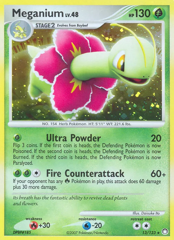 Meganium #13 – Mysterious Treasures card