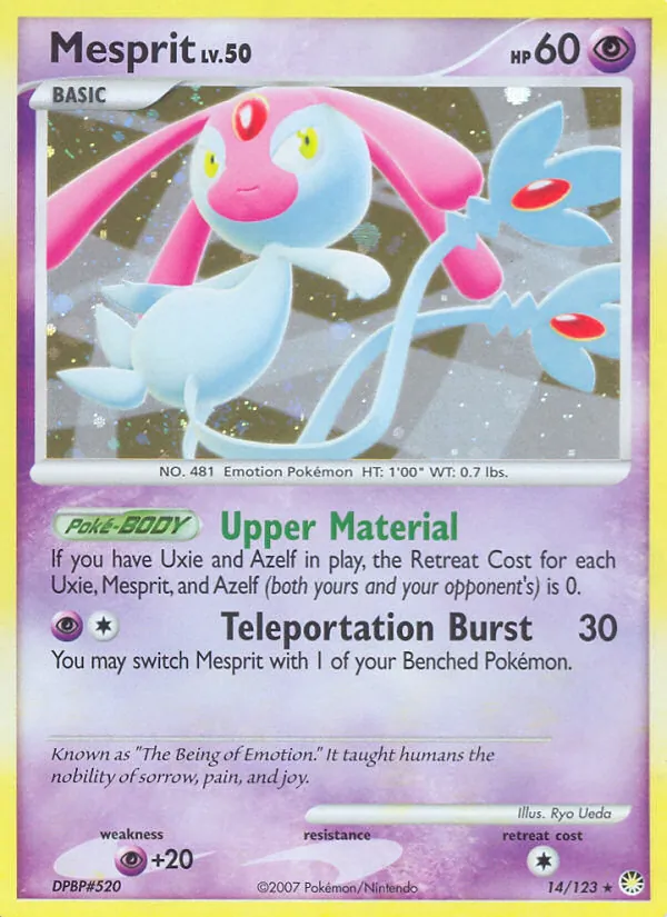 Mesprit #14 – Mysterious Treasures card