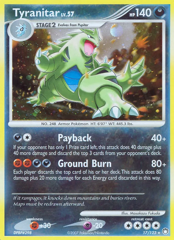 Tyranitar #17 – Mysterious Treasures card