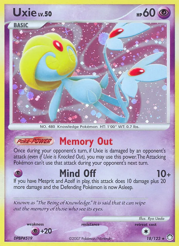 Uxie #18 – Mysterious Treasures card