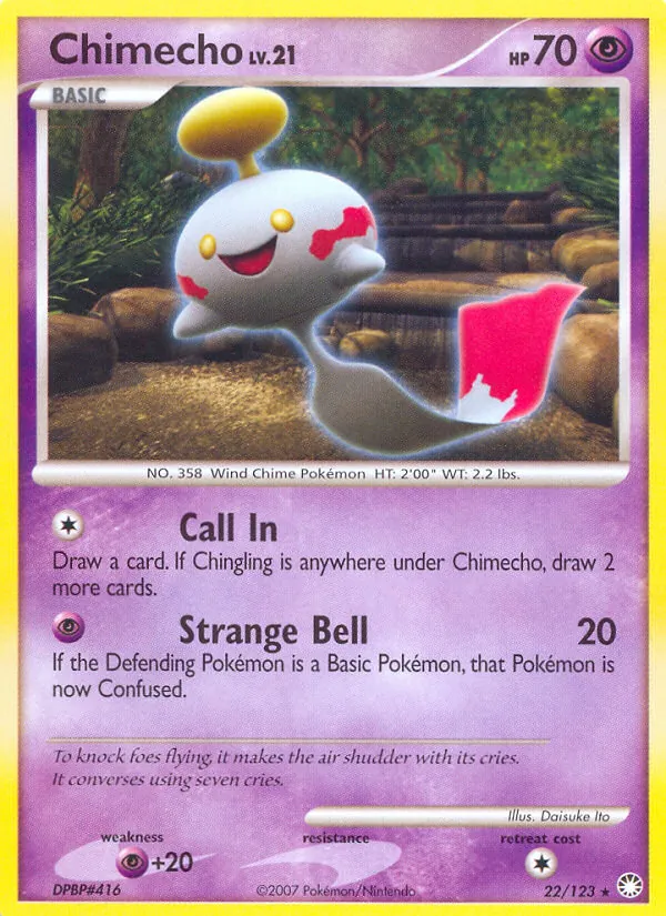 Chimecho #22 – Mysterious Treasures card