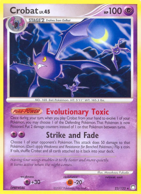 Crobat #23 – Mysterious Treasures card