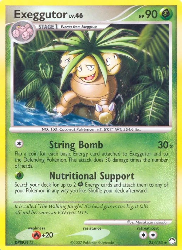 Exeggutor #24 – Mysterious Treasures card