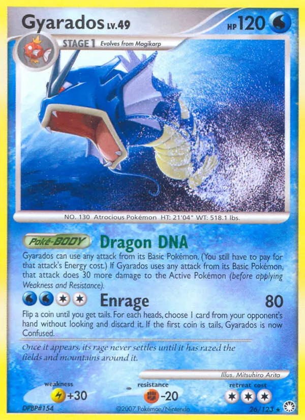 Gyarados #26 – Mysterious Treasures card