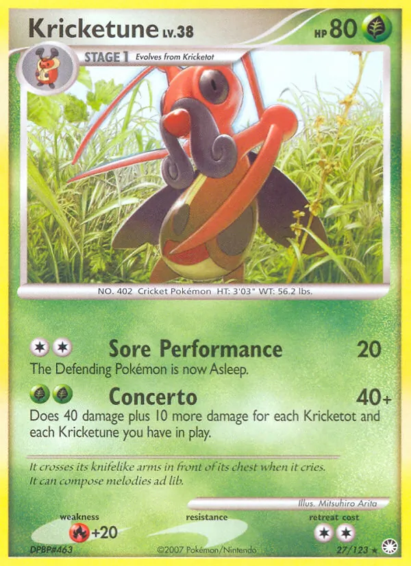 Kricketune #27 – Mysterious Treasures card