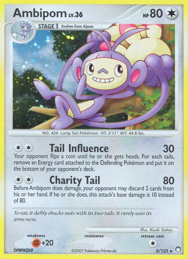 Ambipom #3 – Mysterious Treasures card