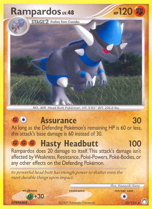 Rampardos #33 – Mysterious Treasures card