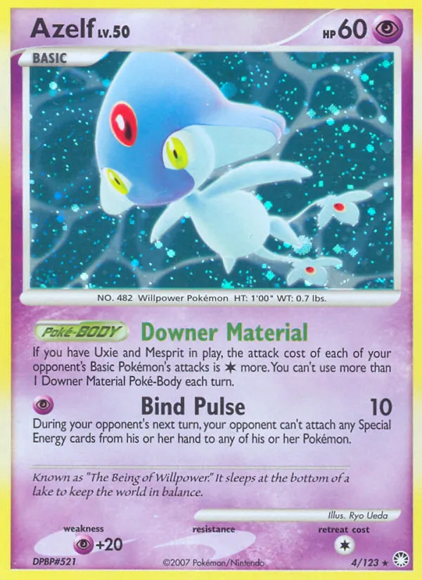 Azelf #4 – Mysterious Treasures card