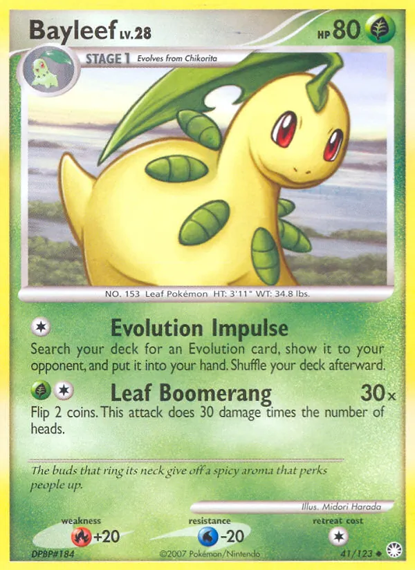 Bayleef #41 – Mysterious Treasures card