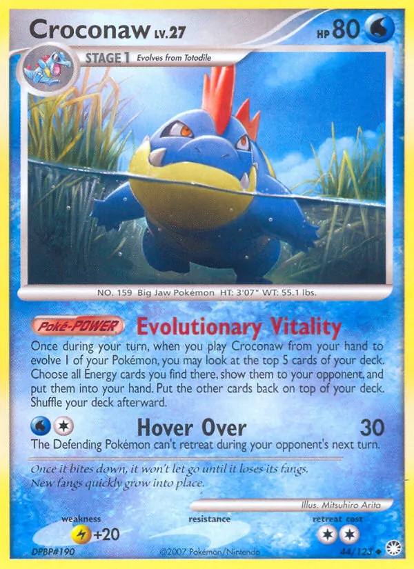 Croconaw #44 – Mysterious Treasures card