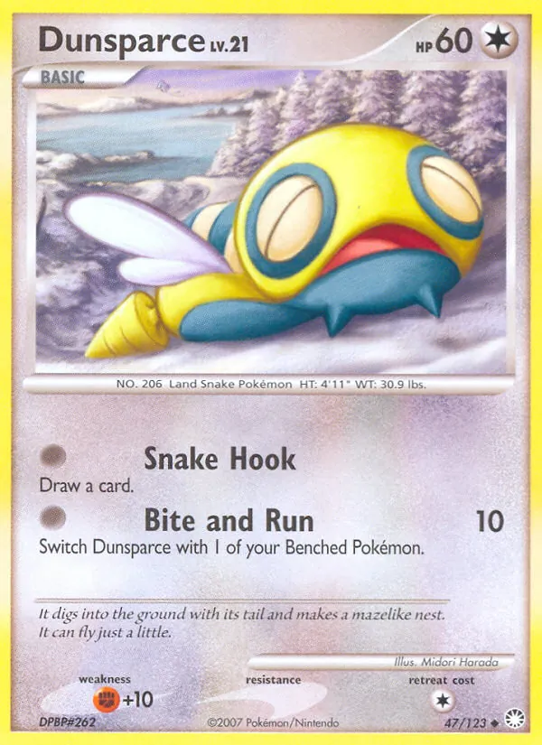 Dunsparce #47 – Mysterious Treasures card