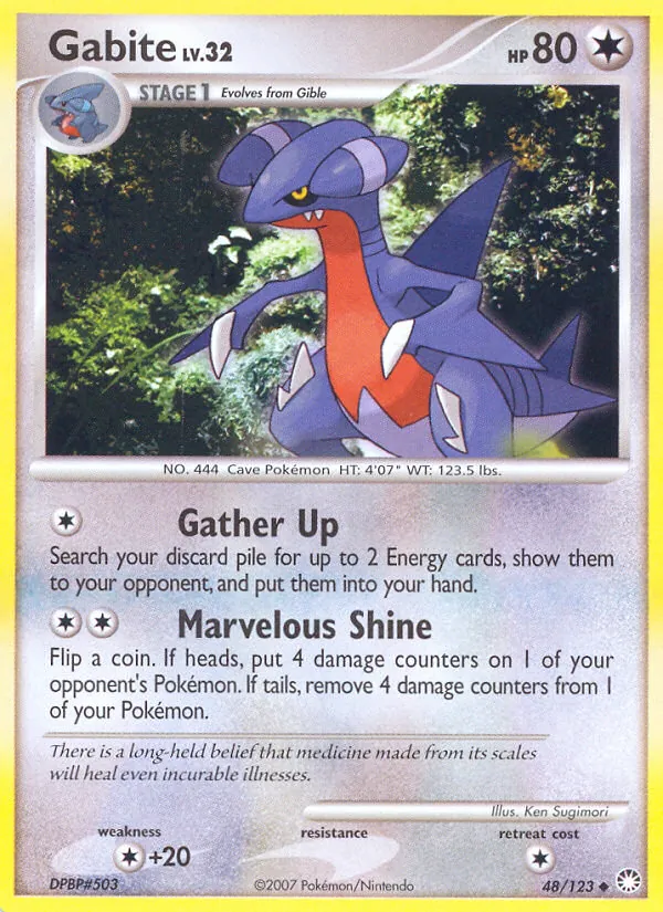 Gabite #48 – Mysterious Treasures card