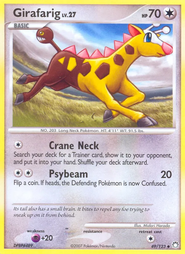Girafarig #49 – Mysterious Treasures card