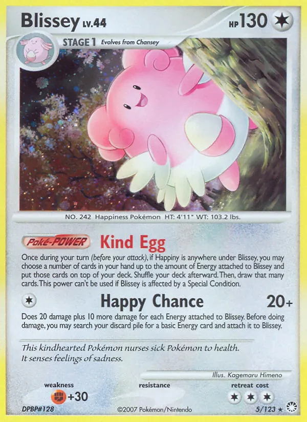 Blissey #5 – Mysterious Treasures card