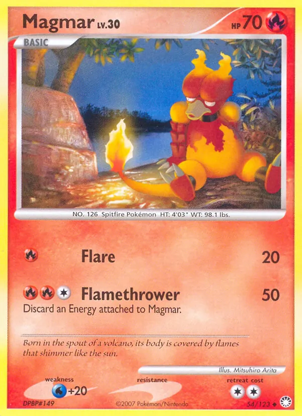 Magmar #54 – Mysterious Treasures card