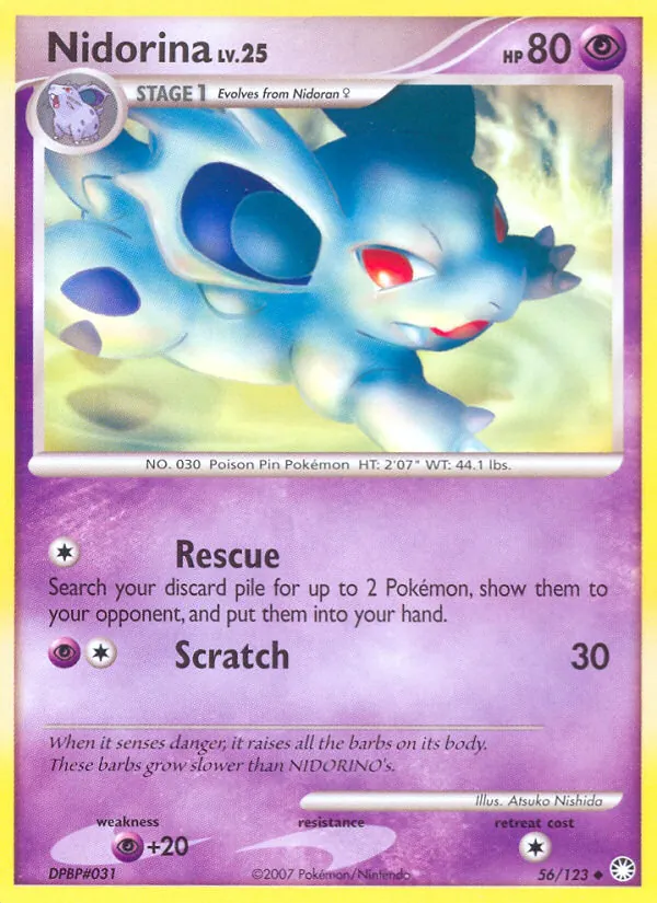 Nidorina #56 – Mysterious Treasures card