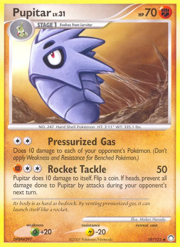 Pupitar #59 – Mysterious Treasures card