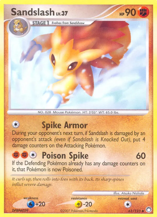 Sandslash #61 – Mysterious Treasures card