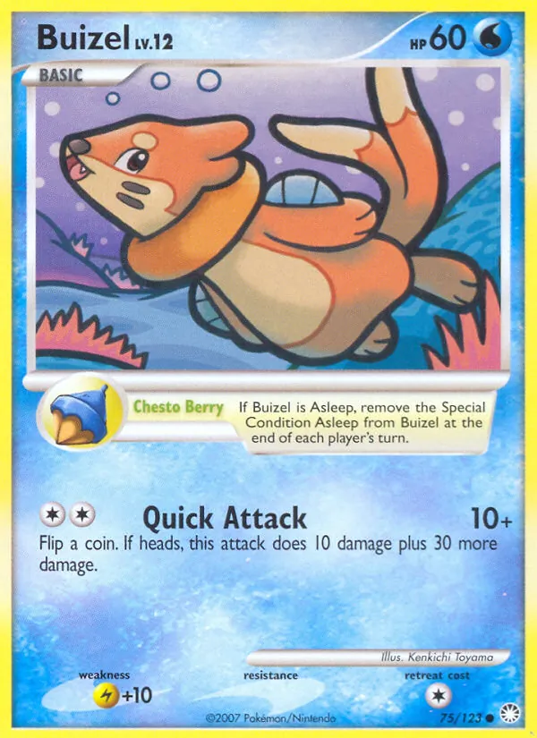 Buizel #75 – Mysterious Treasures card