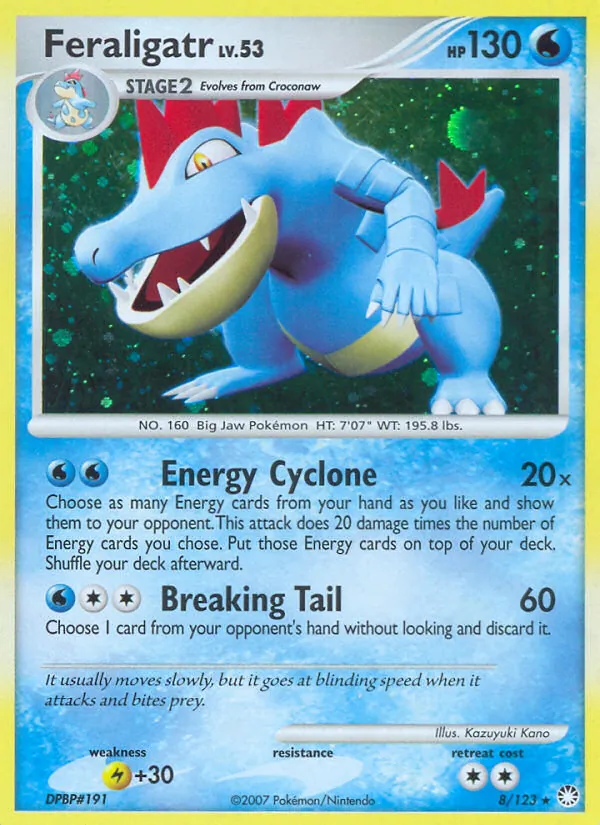 Feraligatr #8 – Mysterious Treasures card