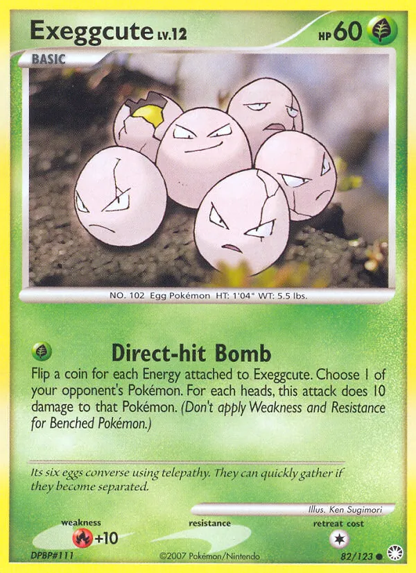 Exeggcute #82 – Mysterious Treasures card