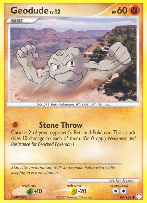 Geodude #84 – Mysterious Treasures card
