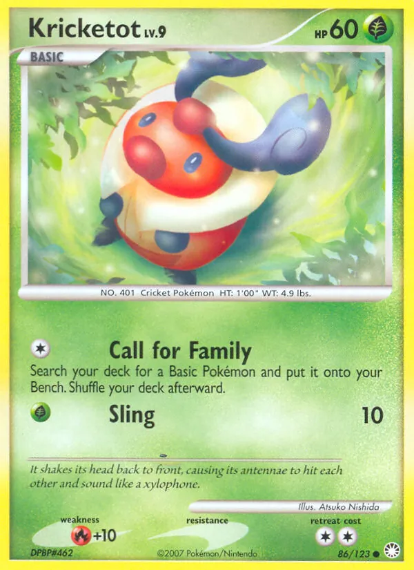 Kricketot #86 – Mysterious Treasures card