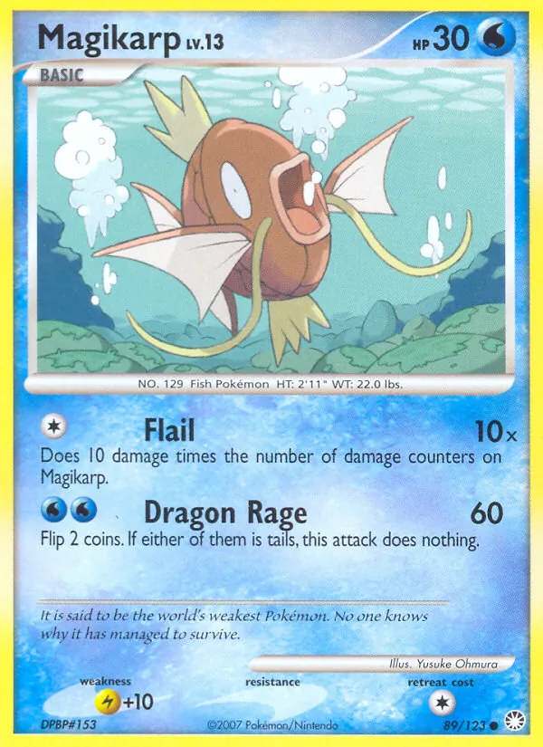 Magikarp #89 – Mysterious Treasures card