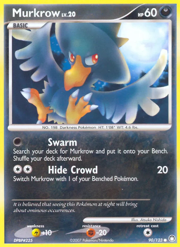 Murkrow #90 – Mysterious Treasures card
