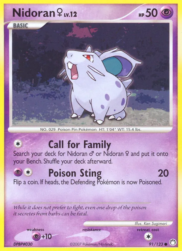 Nidoran♀ #91 – Mysterious Treasures card