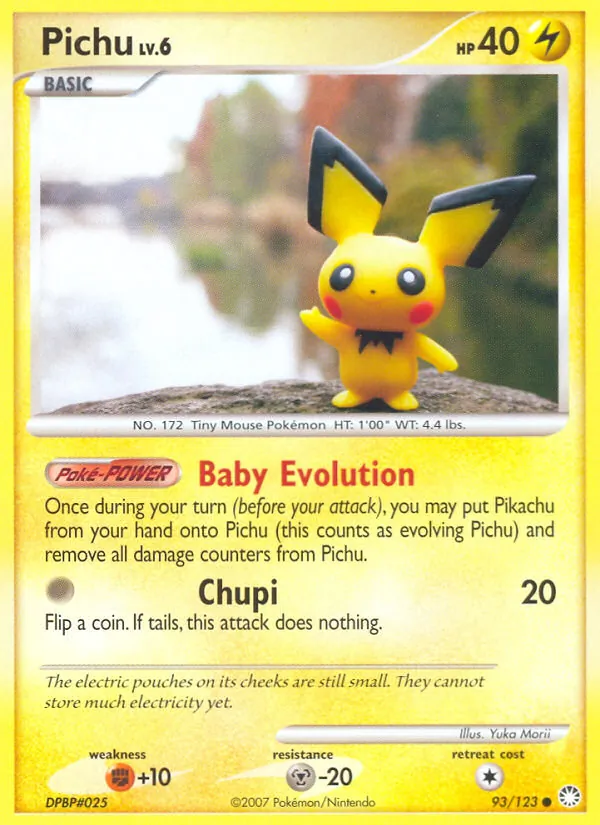 Pichu #93 – Mysterious Treasures card
