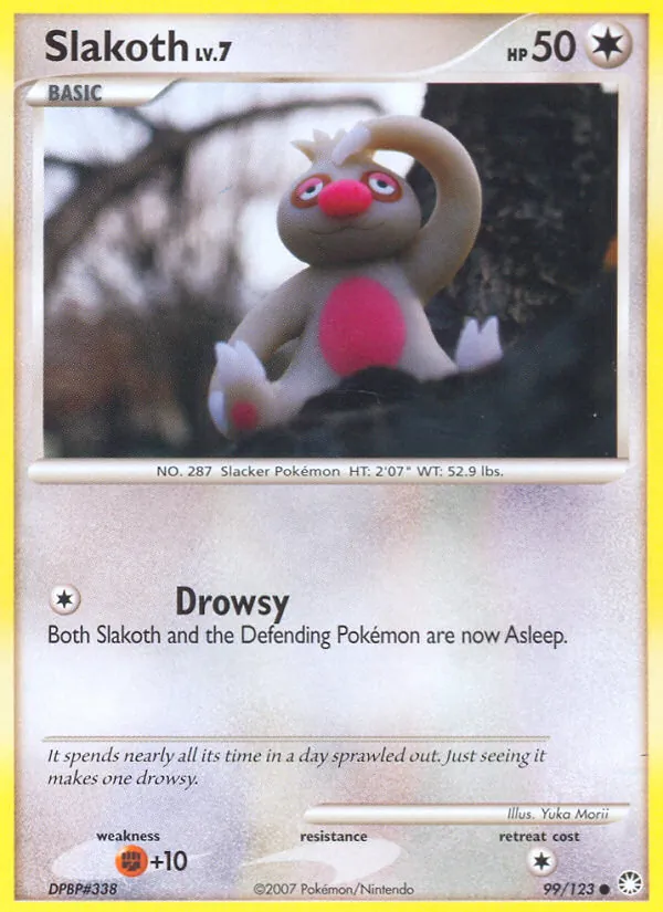 Slakoth #99 – Mysterious Treasures card