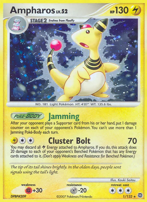 Ampharos #1 – Secret Wonders card