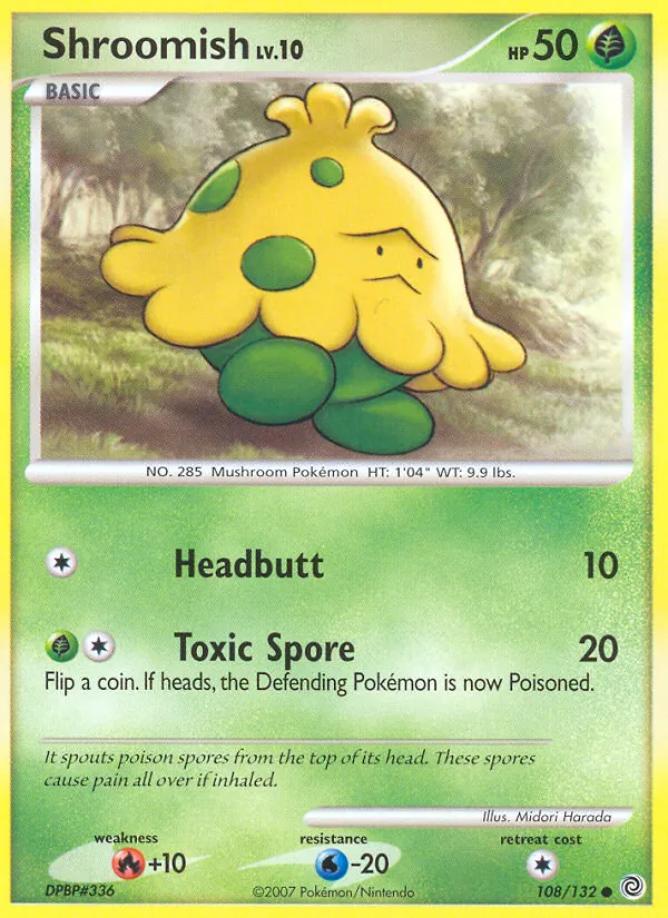 Shroomish #108 – Secret Wonders card