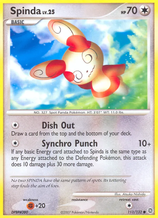 Spinda #111 – Secret Wonders card