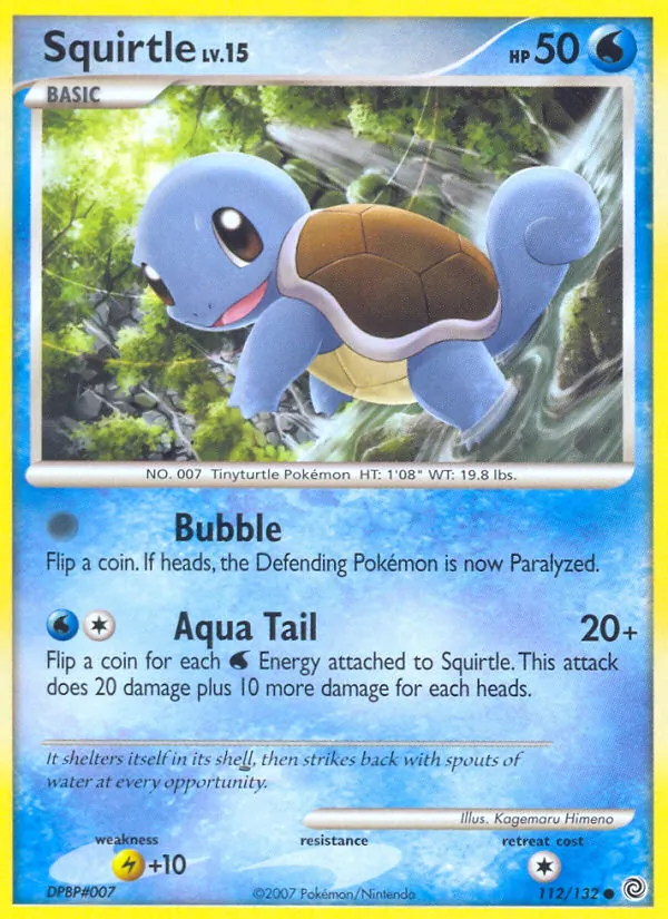 Squirtle #112 – Secret Wonders card