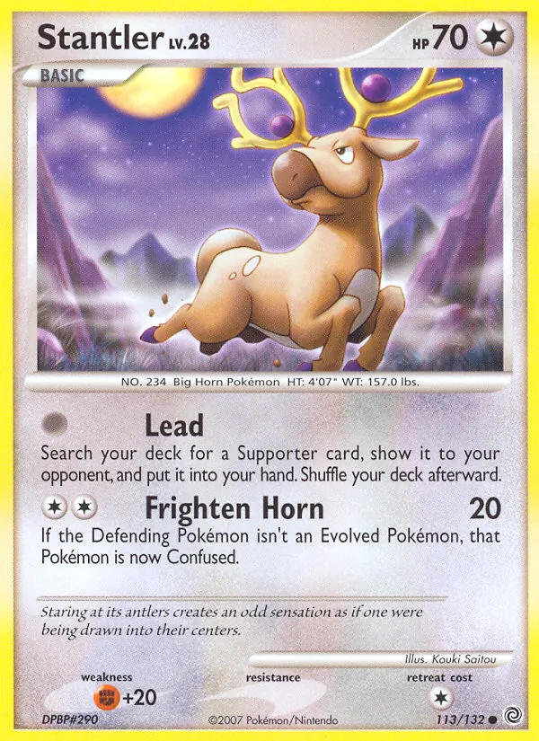 Stantler #113 – Secret Wonders card